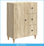 Kreveta Hrast sonoma 66 x 34,5 x 90 cm Konstruirano drvo - NOVO