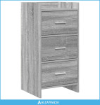 Kreveta Siva Sonoma 40 x 36 x 80 cm Konstruirano drvo - NOVO