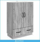 Kreveta Siva sonoma 66 x 34,5 x 92 cm Konstruirano drvo - NOVO