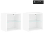 LED zidni noćni ormarić 2 kom. White Standard - Bijela 40 cm 2