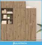 ormar za pohranu od hrasta 70x42.5x225 cm od konstruiranog drva - NOVO