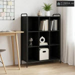 Ormarić za knjige 57 x 33 x 111 cm Konstruirano drvo Crni hrast - Crni