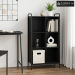 Ormarić za knjige 57 x 33 x 111 cm Konstruirano drvo Crni hrast - Crni