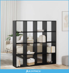 Ormarić za knjige Crni hrast 137,5 x 29 x 137,5 cm - NOVO
