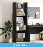 Ormarić za knjige Crni hrast 60 x 35 x 180 cm Konstruirano drvo - NOVO