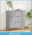 Ormarić / Komoda s ladicama Sivi hrast sonoma 79,5 x 33 x 82 cm - NOVO
