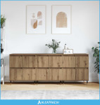 Ormarić za pohranu 3 pcs Umjetnički hrast 60 x 35 x 70 cm - NOVO