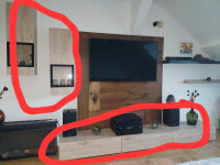 Poklanjam namještaj za dnevni boravak – komoda i 2 police