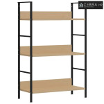 Police za knjige s 3 razine boja hrasta 60x27,6x90,5 cm drvene