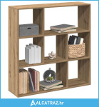 Pregrada / regal za knjige boja hrasta 102x29x103,5 cm drveni - NOVO