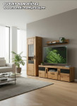 Regal hrast-antracit 3D – NOVO