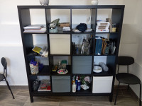 Regal Kallax s podokvirom (4x4) crni