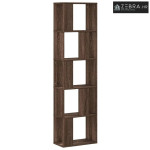 Regal za knjige s 5 razina boja hrasta 45x23,5x162,5 cm drveni - Smeđi