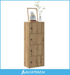 Regal za knjige boja hrasta 40x24x102 cm konstruirano drvo - NOVO