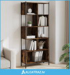 Regal za knjige boja hrasta 72x28x172 cm od konstruiranog drva - NOVO