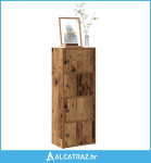 Regal za knjige boja starog drva 40x24x102 cm drveni - NOVO