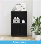 Rolling Cabinet Crni Orah 55x40x91 cm Konstruirano Drvo - NOVO