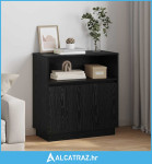 Sideboard s LED-om Crna Hrast 71x34,5x75 cm Konstruirano drvo - NOVO
