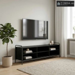 TV ormar 140 x 39,5 x 50 cm Crni hrast Konstruirano drvo - Crni hrast