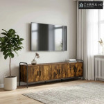 TV ormar 146 x 33 x 50 cm Dimljeni hrast Konstruirano drvo - Dimljeni