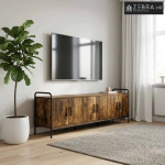 TV ormar 146 x 33 x 50 cm Dimljeni hrast Konstruirano drvo - Dimljeni