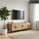 TV ormar 146 x 33 x 50 cm Hrast artisan Konstruirano drvo - Hrast arti