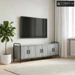 TV ormar 146 x 33 x 50 cm Siva Sonoma Konstruirano drvo - Siva Sonoma