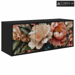 TV ormar za montažu na zid BORNE 102 x 33 x 40 cm Crni hrast - Crni hr
