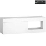 TV ormarić s 2 vrata i pretincem za TV do 60 inča, 140x40x48 cm, bijel