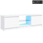 TV ormarić s LED svjetlima bijeli 120 x 30 x 36 cm - Bijela 120 x 30 x