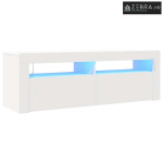 TV ormarić s LED svjetlima bijeli 120 x 35 x 40 cm - Bijela