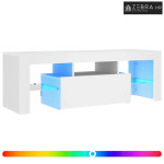 TV ormarić s LED svjetlima bijeli 120 x 35 x 40 cm - Bijela