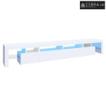 TV ormarić s LED svjetlima bijeli 260 x 36,5 x 40 cm - Bijela 260 cm 2