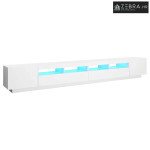 TV ormarić s LED svjetlima bijeli 300 x 35 x 40 cm - Bijela