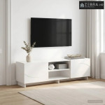 TV stalak 140 x 34,5 x 40 cm Bijela Konstruirano drvo - Bijela 140 x 3