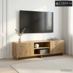 TV stalak 140 x 34.5 x 40 cm Hrast artisan Konstruirano drvo - Hrast a