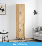 Visoka komoda hrasta sonome 34,5x34x180cm od konstruiranog drva - NOVO