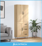 Visoka komoda hrasta sonome 69,5x34x180cm od konstruiranog drva - NOVO