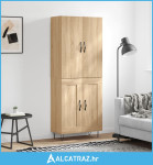 Visoka komoda hrasta sonome 69,5x34x180cm od konstruiranog drva - NOVO