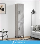 Visoka komoda siva sonome 34,5x34x180 cm od konstruiranog drva - NOVO