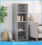 Visoka komoda siva sonome 40x41x124 cm od konstruiranog drva - NOVO