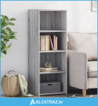 Visoka komoda siva sonome 45x41x124 cm konstruirano drvo - NOVO
