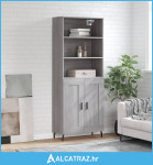 Visoka komoda siva sonome 69,5x34x180 cm od konstruiranog drva - NOVO