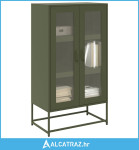 Visoka ploča maslinasto zelena 68x39x123 cm čelik - NOVO