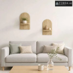 Zidna polica 2 kom. Hrast sonoma 23 x 13.5 x 37.5 cm - Hrast sonoma 23
