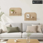 Zidna polica 2 kom. Hrast sonoma 60 x 13,5 x 37,5 cm - Hrast sonoma 60