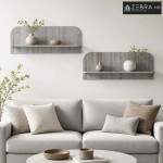 Zidna polica 2 kom. Siva Sonoma 102 x 13.5 x 37.5 cm - Siva Sonoma 102