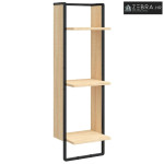 Zidna polica s 3 razine Boja hrasta 30x25x100 cm drvena - Hrast sonoma
