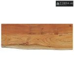 Zidna polica 70x30x2,5 cm pravokutna bagremovo drvo živi rub - Prirodn