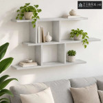 Zidna polica Betonska siva 100 x 17 x 45.5 cm prerađeno drvo - Betonsk